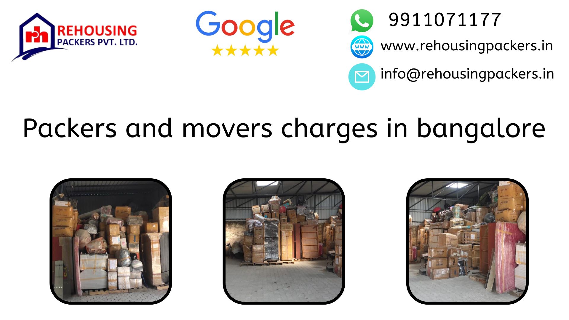 Online Packers and Movers Charges in Bangalore
