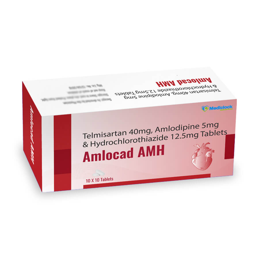 Telmisartan 40mg, Amlodipine 5mg & Hydrochlorothiazide 12.5mg Tablets - Mediclock Healthcare