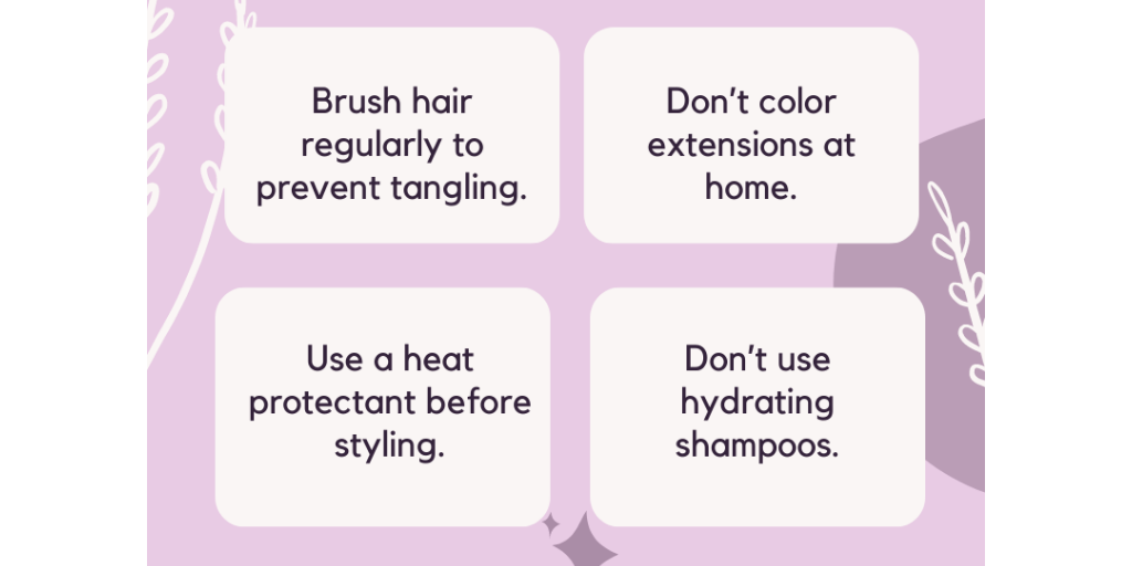 Hair Extensions Care: Do's & Don'ts by Hair Extensions By Kirill - Infogram