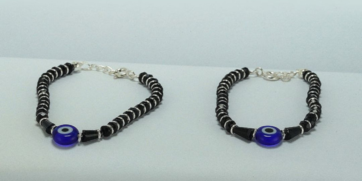 Silver Anklets for Kids and Nazar Anklets for Protection