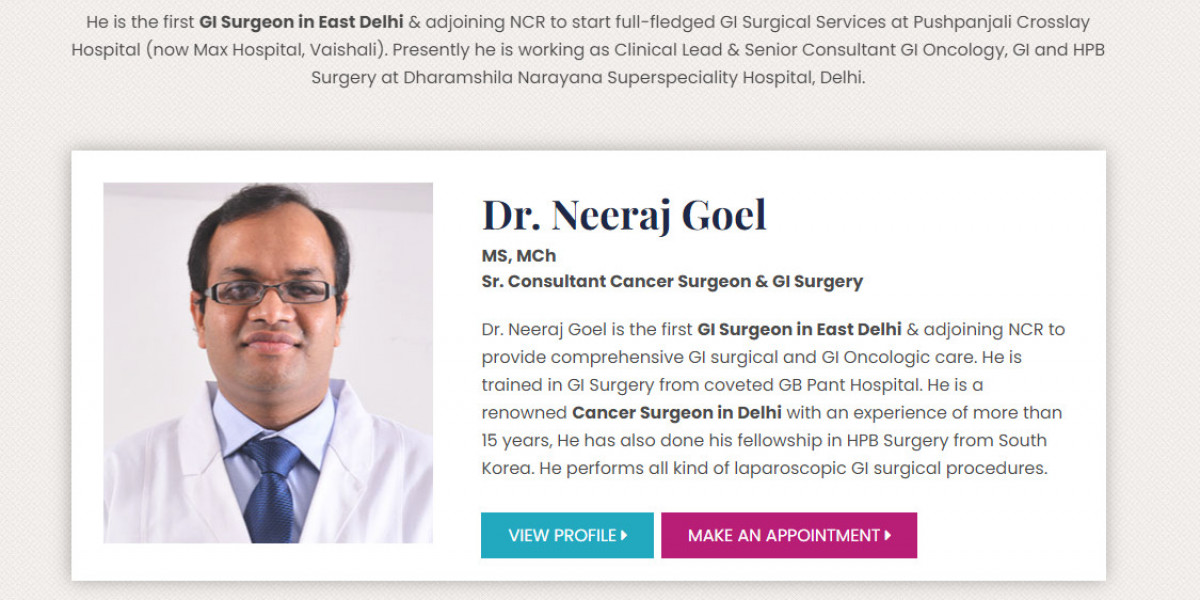 Why Dr. Neeraj Goel is the Best Choice as a Cancer Surgeon in Delhi