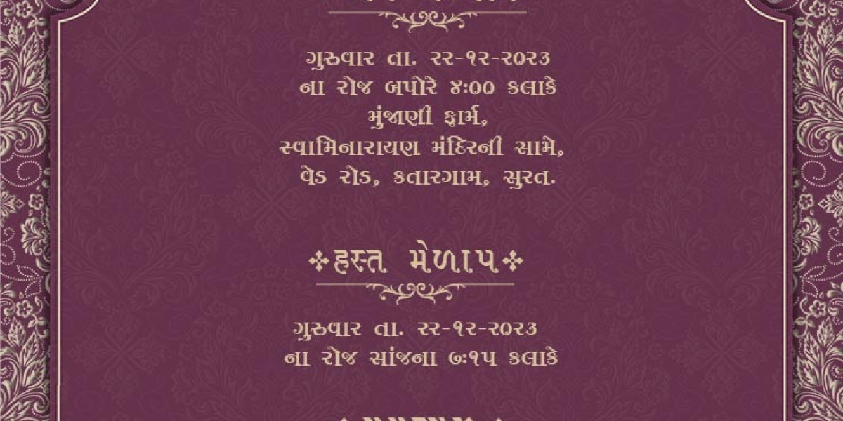 The Art and Tradition of Gujarati Marriage Cards: A Cultural Journey